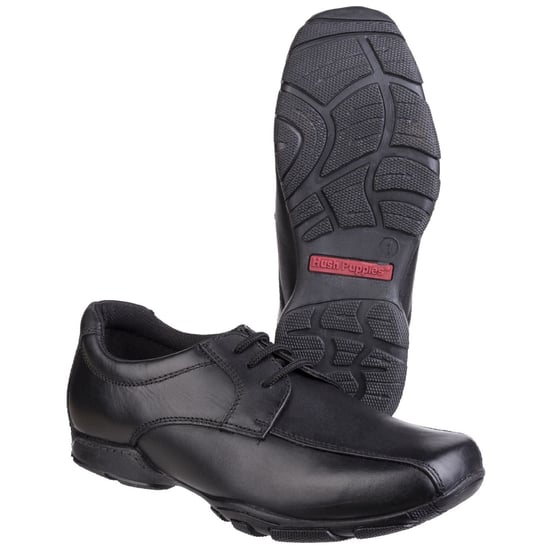 Hush Puppies Vincente Senior Leer Jongens Zwarte Loafers - Image 3