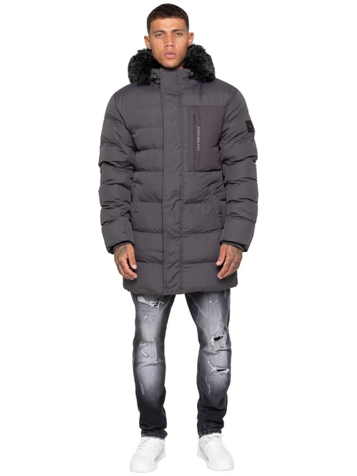 Enzo Milano | Heren Longline Puffermantel - Image 3