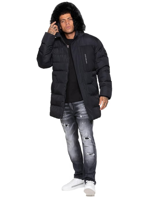 Enzo Milano | Heren Longline Puffer Jas - Image 6