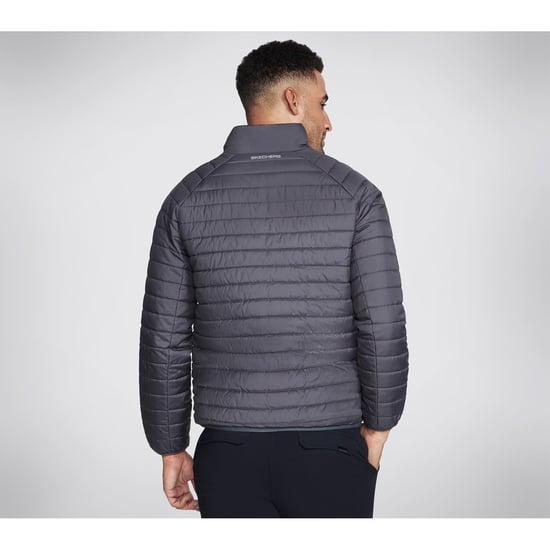 Skechers Performance Go Shield Altitude Reversible Jas Heren Zwarte Pufferjack - Image 2