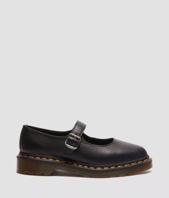 Dr. Martens Elphie Mary Jane Virginia Dames Schoenen Van Zwart Leer - Image 3