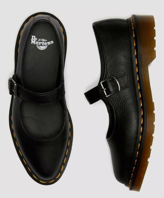 Dr. Martens Elphie Mary Jane Virginia Dames Schoenen Van Zwart Leer - Image 4