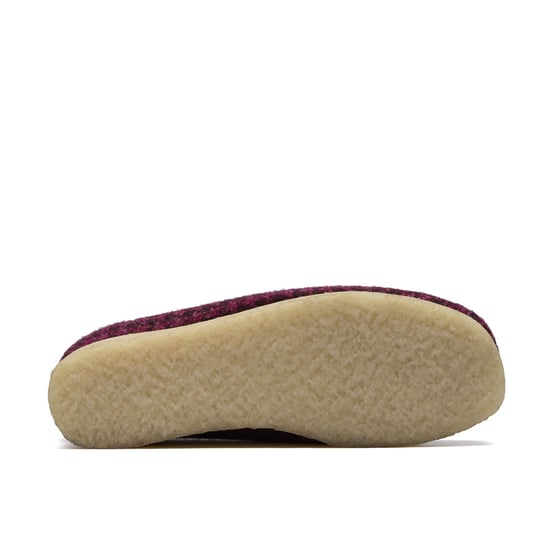 Clarks Originals Wallabee Textiel Dames Paarse Schoenen - Image 5