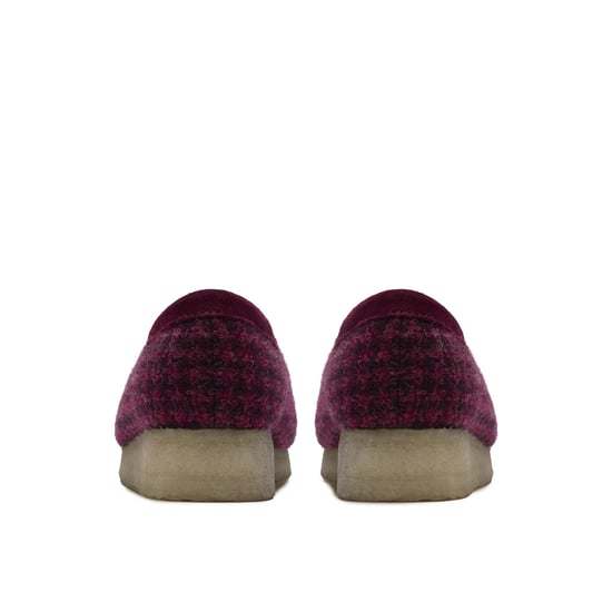 Clarks Originals Wallabee Textiel Dames Paarse Schoenen - Image 6