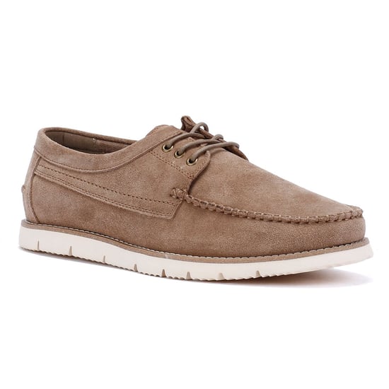 Ben Sherman Soho Heren Grijze Suède Veterschoenen - Image 2