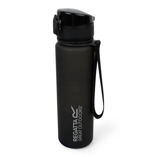 Regatta Groot Buiten 0.6L Tritan Dranken Flip Fles (Zwart) - Image 1