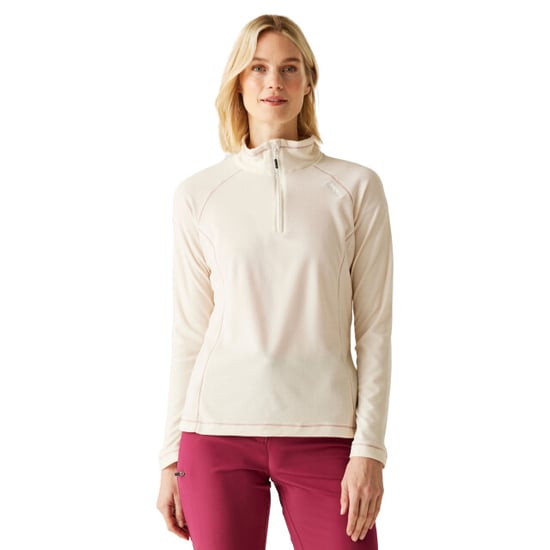 Regatta - Geweldige Outdoor Dames Montes Half Zip Fleece Top (Licht vanille/wit) - Image 4