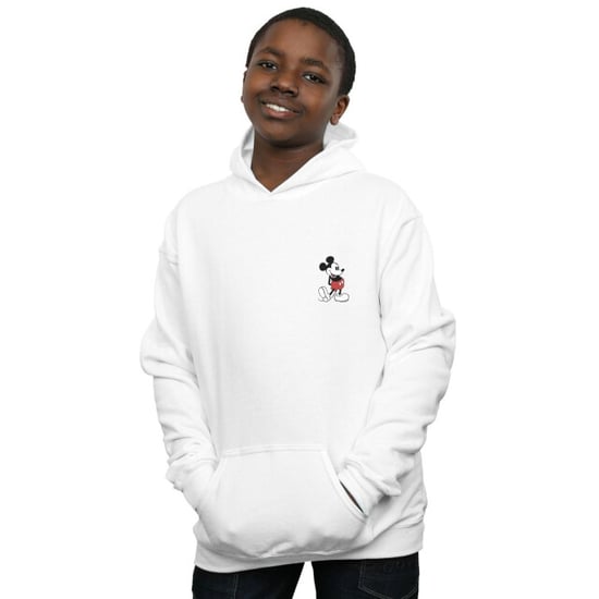 Disney Jongens Mickey Mouse Kickin Retro Borst Hoodie (Wit) - Image 6