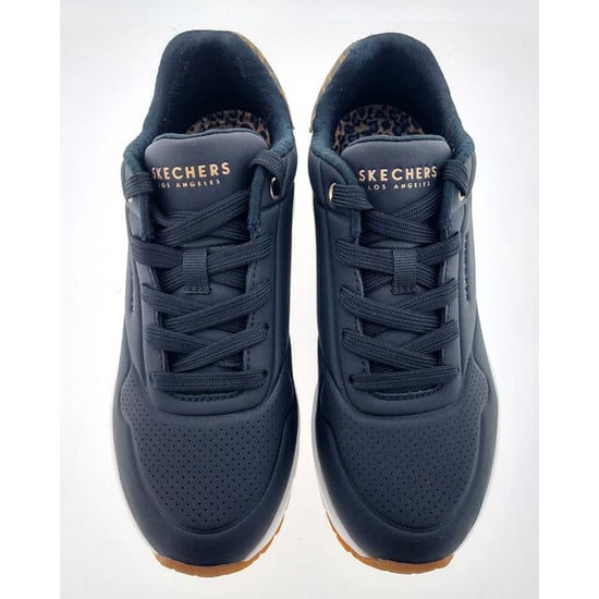 Skechers UNO - Jungle Nite Polyurethaan Dames Zwart/Leopard Sneakers - Image 3