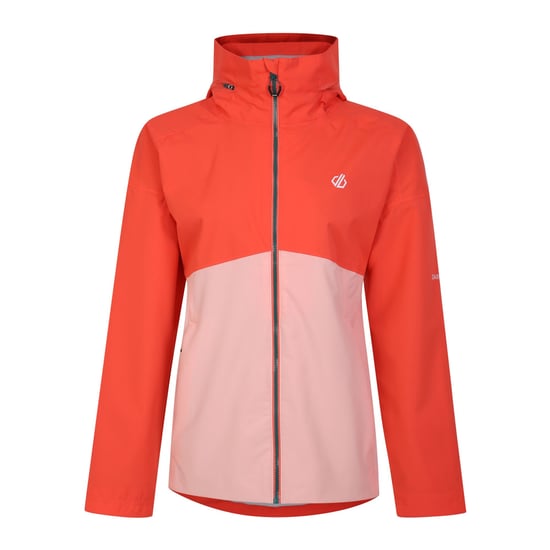 Dare 2B Dames/Dames Trail Colour Block Waterdichte Jas (Neon Peach) - Image 1