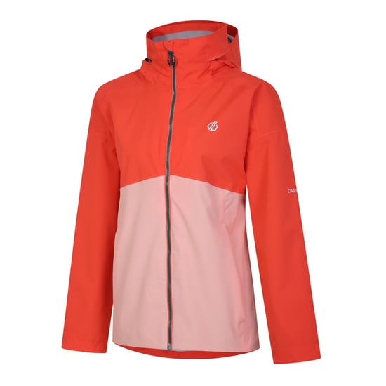 Dare 2B Dames/Dames Trail Colour Block Waterdichte Jas (Neon Peach) - Image 3