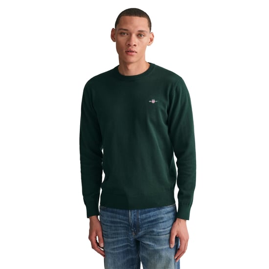 GANT Mens Classic Cotton Crew Neck Jumper - Image 6