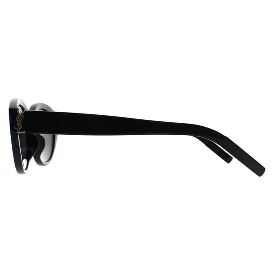 Saint Laurent Ovaal Vrouwen Glimmend Donker Havana Grijs SLM148 - Image 2