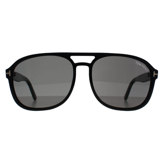 Tom Ford Aviator Heren Glimmend Zwart Donkergrijs Rosco FT1022 - Image 1