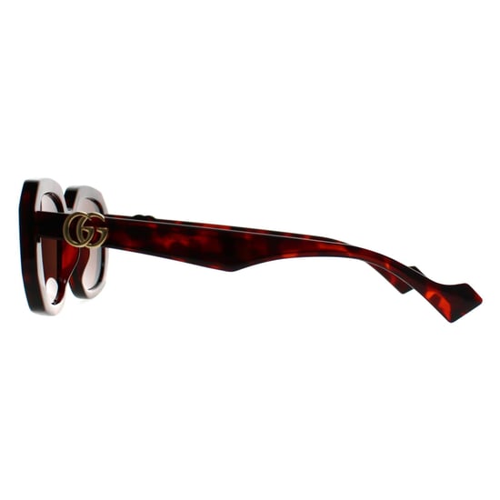 Gucci Rechthoek Dames Glimmend Donker Havana Bruin GG1535S - Image 2
