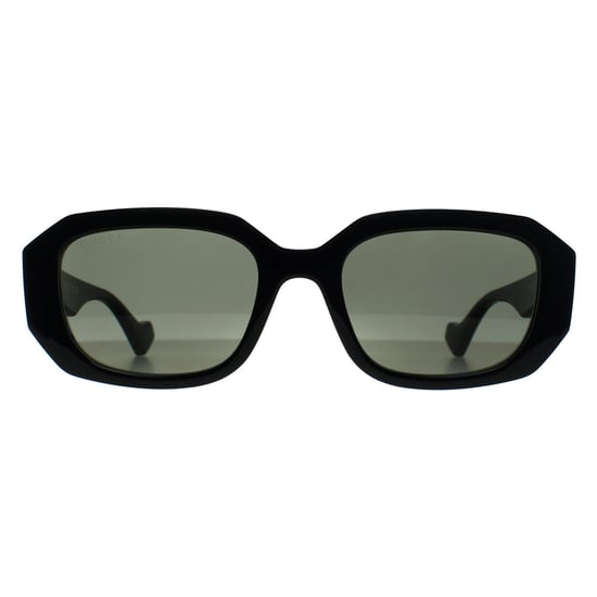 Gucci Rechthoek Dames Glimmend Zwart Grijs Licht Spiegel GG1535S - Image 1
