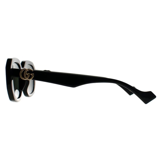 Gucci Rechthoek Dames Glimmend Zwart Grijs Licht Spiegel GG1535S - Image 2