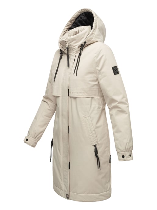 Navahoo Kaltwetterretter dames winterparka met imitatiebontkraag - Image 3