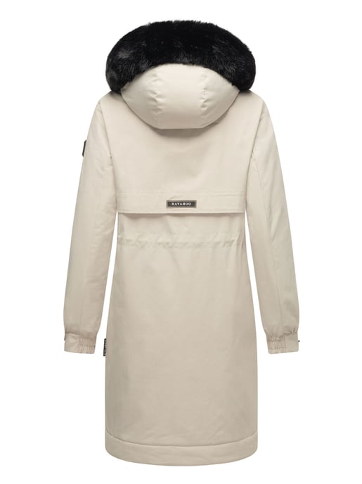 Navahoo Kaltwetterretter dames winterparka met imitatiebontkraag - Image 5
