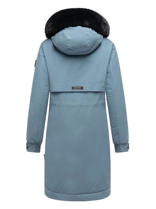 Navahoo Kaltwetterretter dames winterparka met imitatiebontkraag - Image 4