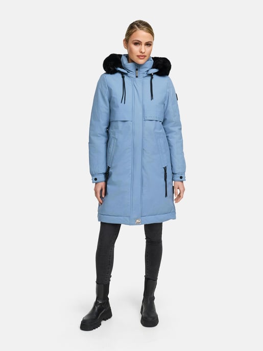 Navahoo Kaltwetterretter dames winterparka met imitatiebontkraag - Image 6