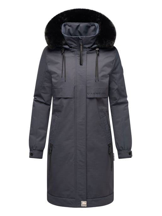 Navahoo Kaltwetterretter dames winterparka met imitatiebontkraag - Image 2