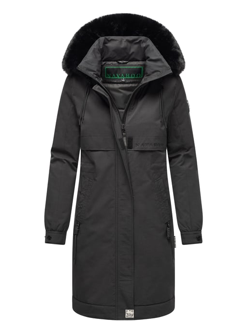 Navahoo Kaltwetterretter dames winterparka met imitatiebontkraag - Image 1