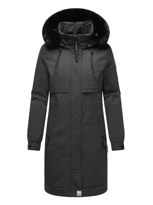 Navahoo Kaltwetterretter dames winterparka met imitatiebontkraag - Image 2