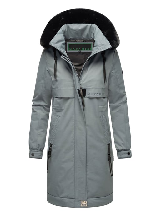 Navahoo Kaltwetterretter dames winterparka met imitatiebontkraag - Image 1