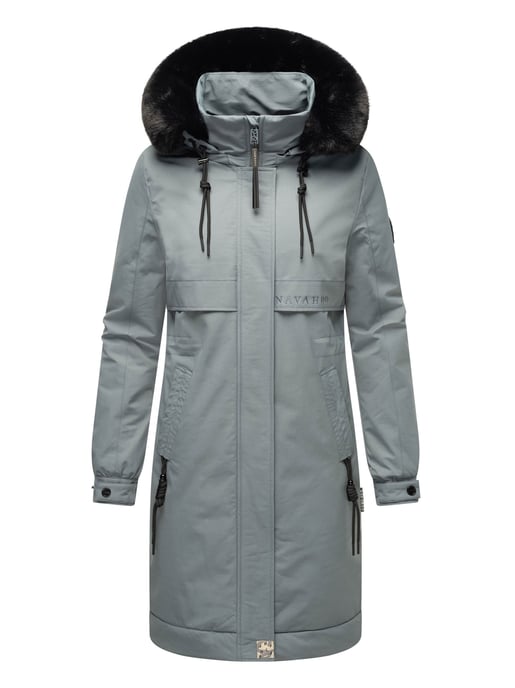 Navahoo Kaltwetterretter dames winterparka met imitatiebontkraag - Image 2