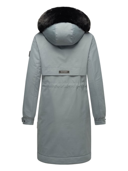 Navahoo Kaltwetterretter dames winterparka met imitatiebontkraag - Image 5
