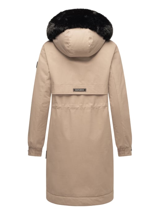 Navahoo Kaltwetterretter dames winterparka met imitatiebontkraag - Image 5