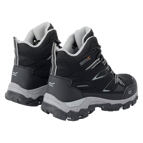 Regatta Kinder/Kinder Holcombe III Wandelschoenen (Zwart/Donker Staal) - Image 2
