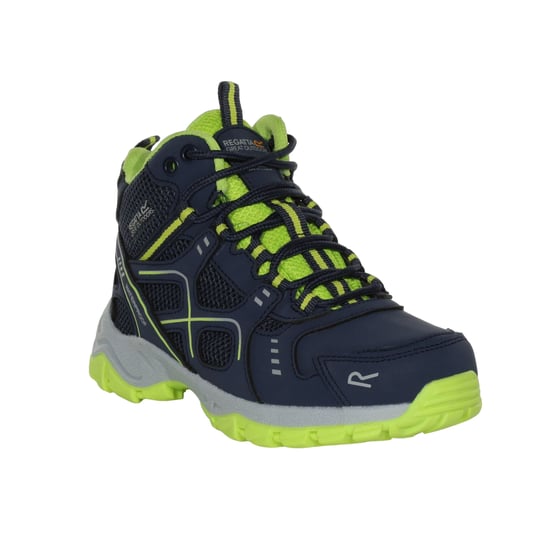Regatta Kinderen/Kinderen Vendeavour Wandelschoenen (Navy/Lime Punch) - Image 3