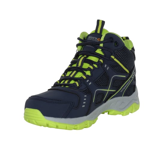 Regatta Kinderen/Kinderen Vendeavour Wandelschoenen (Navy/Lime Punch) - Image 6