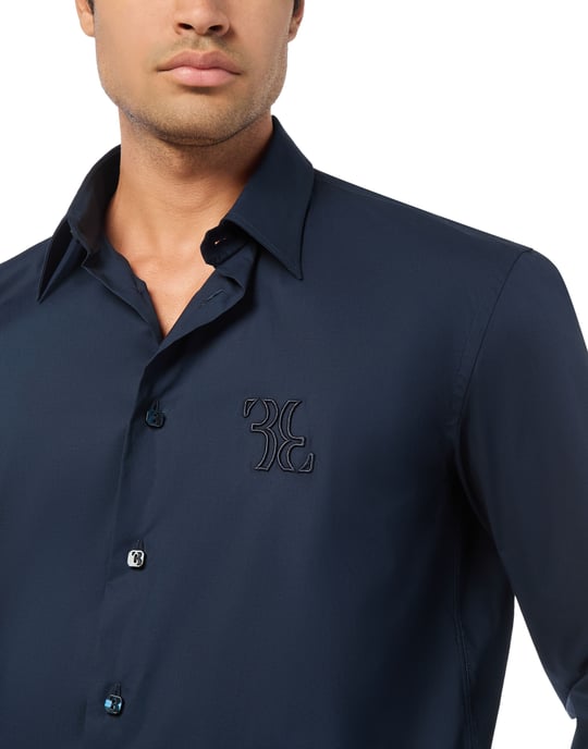 Embroidered Cotton Shirt Loose Fit - Image 2