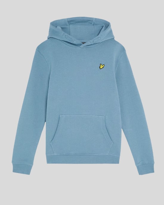 Lyle & Scott Jongens Loopback Katoenen Hoodie - Blauw - Image 1