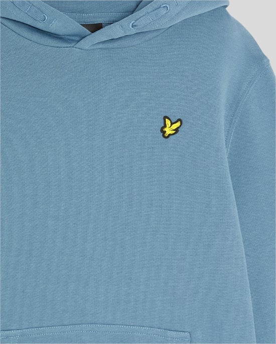 Lyle & Scott Jongens Loopback Katoenen Hoodie - Blauw - Image 3