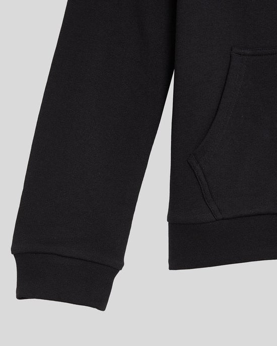Lyle & Scott jongens Loopback katoenen hoodie met volledige rits - zwart - Image 3