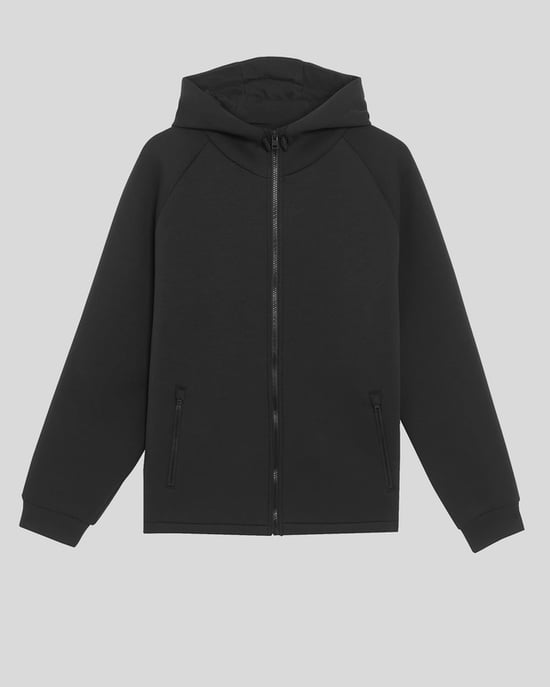 Lyle & Scott neopreen hoodie met volledige ritssluiting - zwart - Image 5