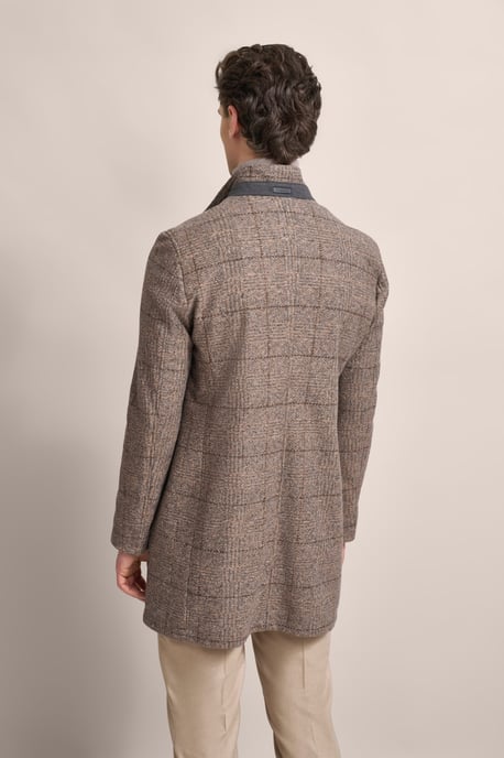 Bugatti Herren Jas met opstaande kraag en geruit patroon - Image 2