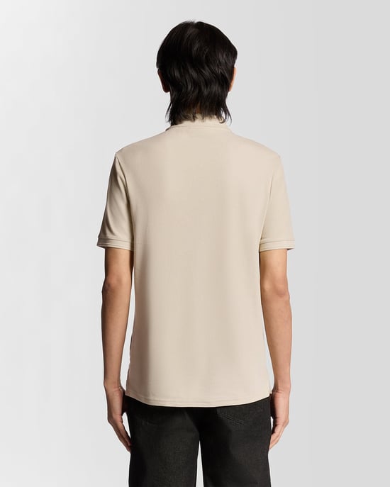 Lyle & Scott Ottoman poloshirt met halve rits - grijs - Image 4