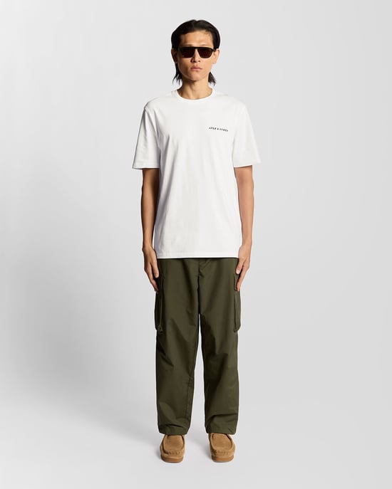 Lyle & Scott Script Logo katoenen T-shirt met ronde hals - wit - Image 2