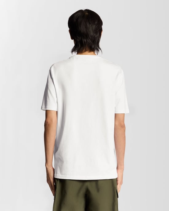 Lyle & Scott Script Logo katoenen T-shirt met ronde hals - wit - Image 4