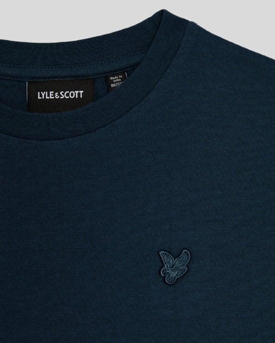 Lyle & Scott Jongens Linnen T-shirt - Marineblauw - Image 2