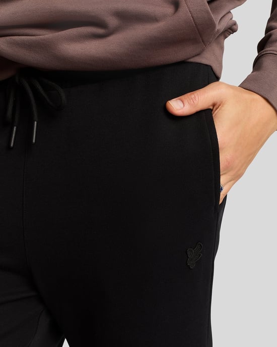 Lyle & Scott Superfine Katoenen Slim Joggingbroek - Zwart - Image 4