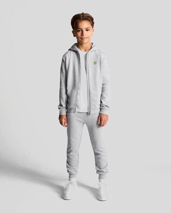 Lyle & Scott jongens katoenen joggingbroek - grijs - Image 1