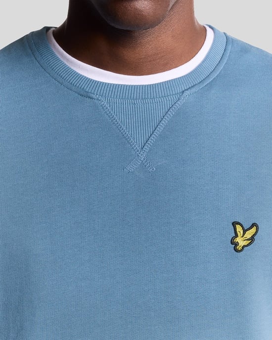 Lyle & Scott Katoenen Crew Neck Sweatshirt - Blauw - Image 3