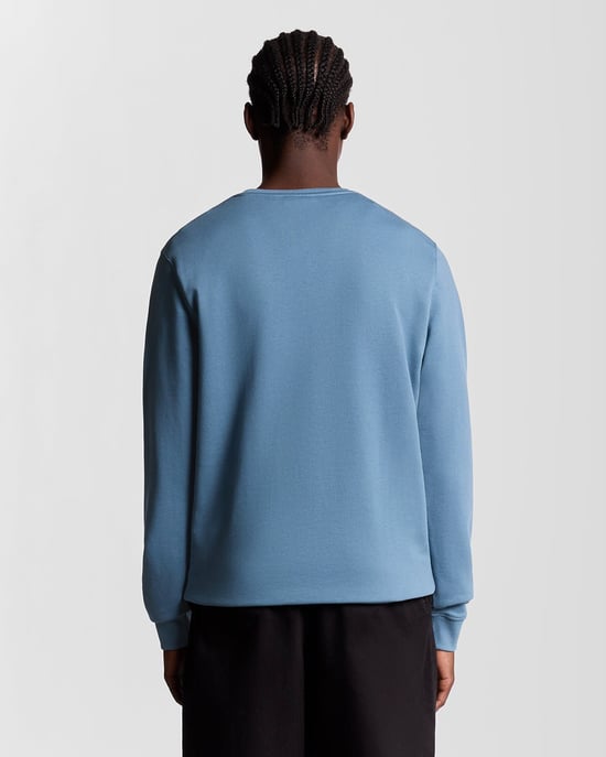 Lyle & Scott Katoenen Crew Neck Sweatshirt - Blauw - Image 4