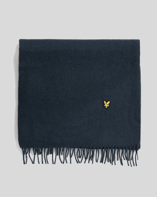 Lyle & Scott Lamswol Blend Sjaal - Marineblauw - Image 1